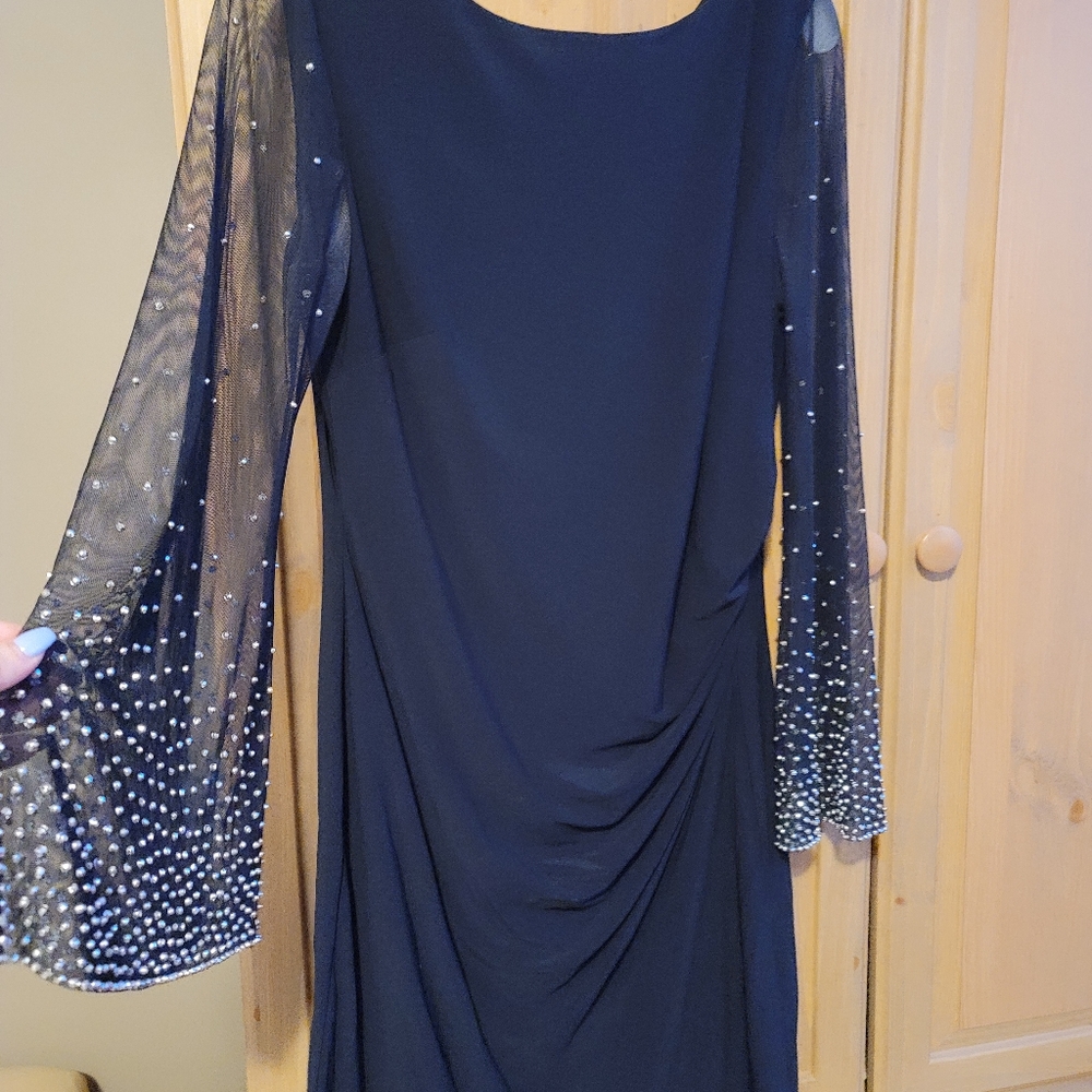 Navy blue womans dress